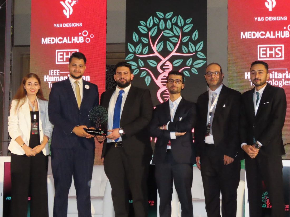 MCC founders receiving an award at an IEEE Humanitarian Technologies event